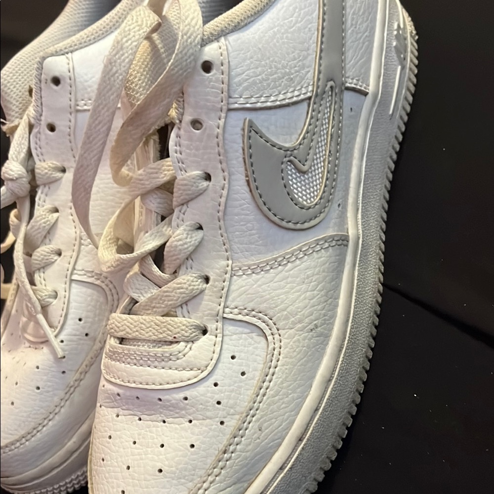 Nike White and Gray Sneakers